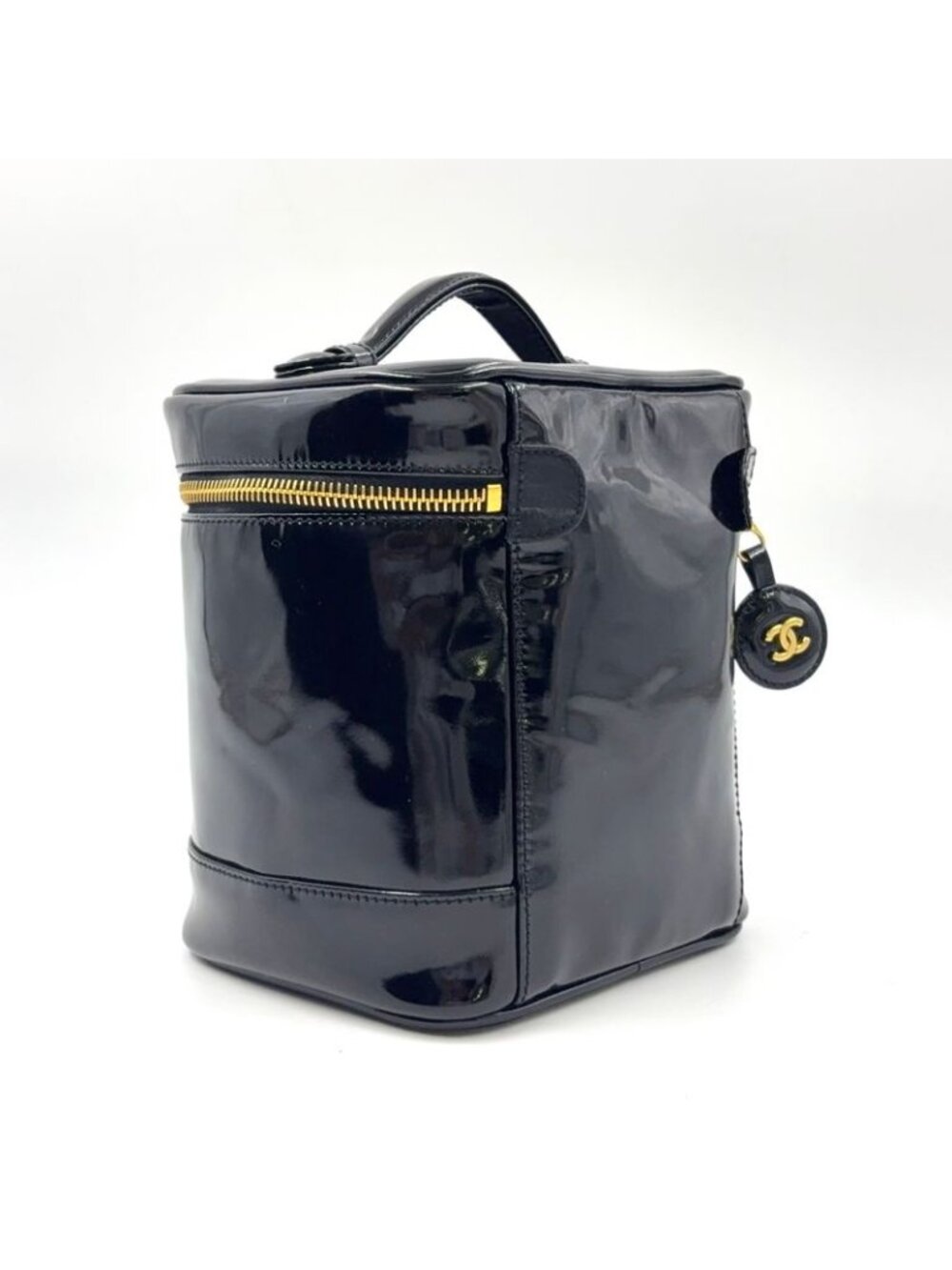 ★SOLD★ Chanel CC Logo Vanity Handbag Vertical - Picture 2 of 15